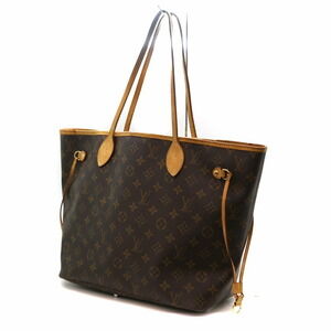 Louis Vuitton Neverfull Monogram Canvas Tote Bag Brown Akane be